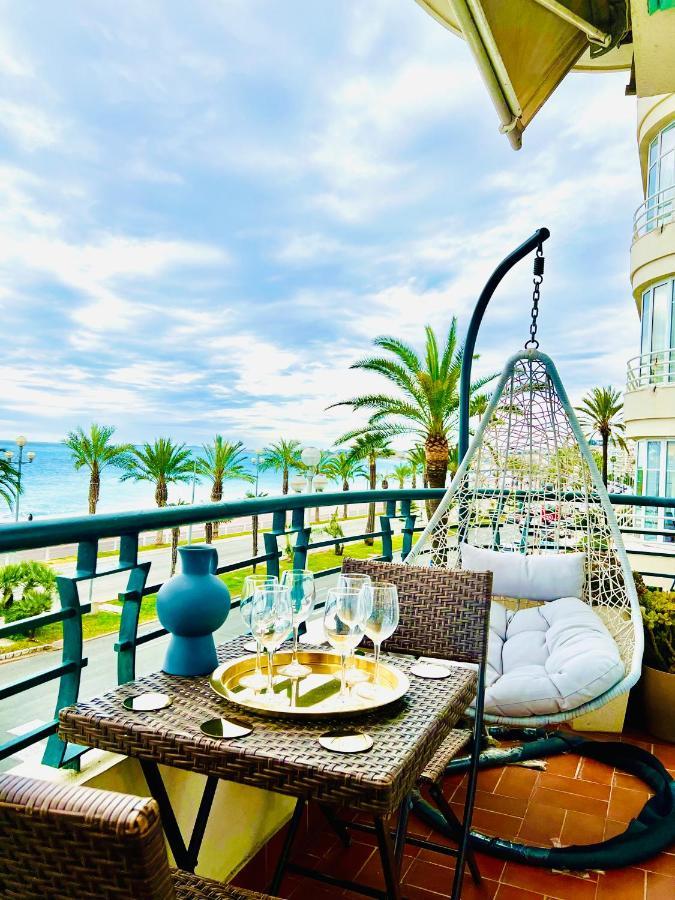 Endless Stunning Mediterranean Sea Views Promenade Des Anglais Nice Buitenkant foto