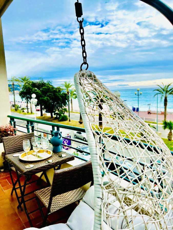 Endless Stunning Mediterranean Sea Views Promenade Des Anglais Nice Buitenkant foto